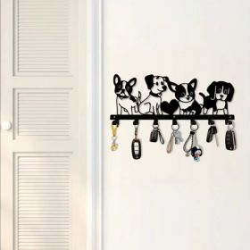 CIFbuy Vintage Cartoon Puppy Wall Decoration Iron Waterproof Removable Pet Theme Home Accent(TikTok, Temu Pick-up Service)